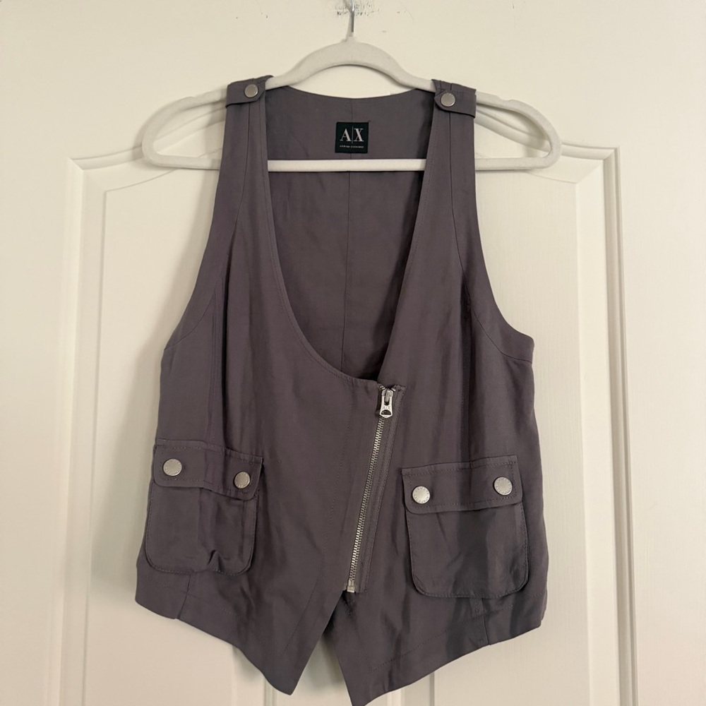 A|X Gray Sleeveless Vest